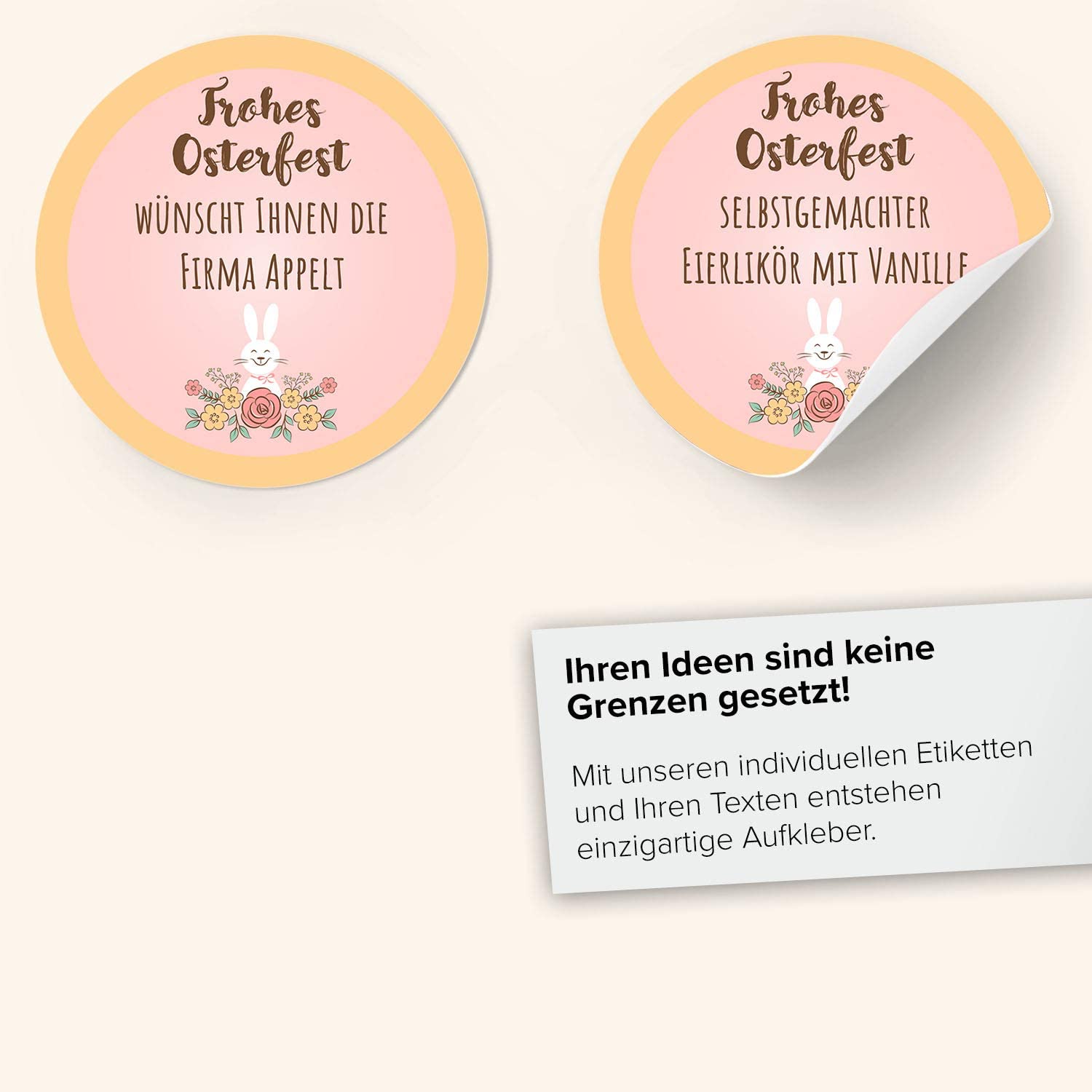 24 Aufkleber Personalisiert Frohe Ostern Etiketten Sticker Geschenke Deko Set 7 Ebay